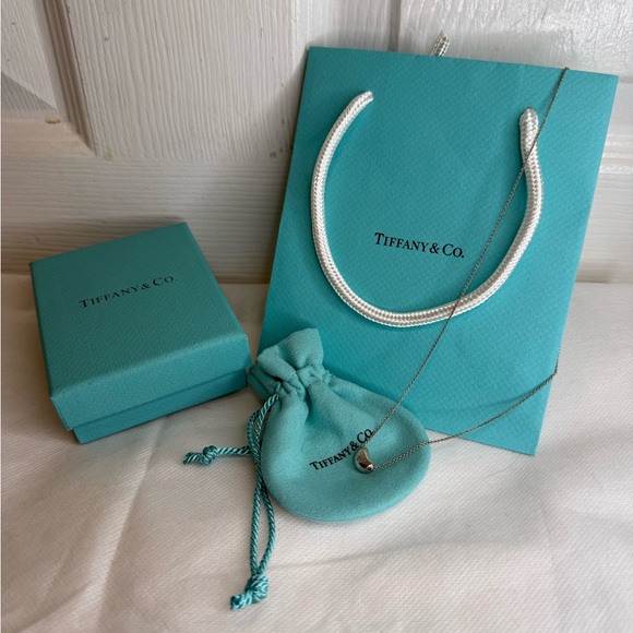 TIFFANY & CO ELSA PERETTI BEAN PENDANT DUST BAG, BOX AND GIFT BAG - Picture 11 of 16